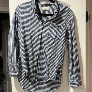 Striped button up shirt
